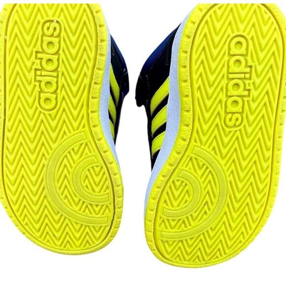 Adidas Hoops 2.0 Mid Kids' Black Basketball Sneakers Unisex - Picture 3 of 5